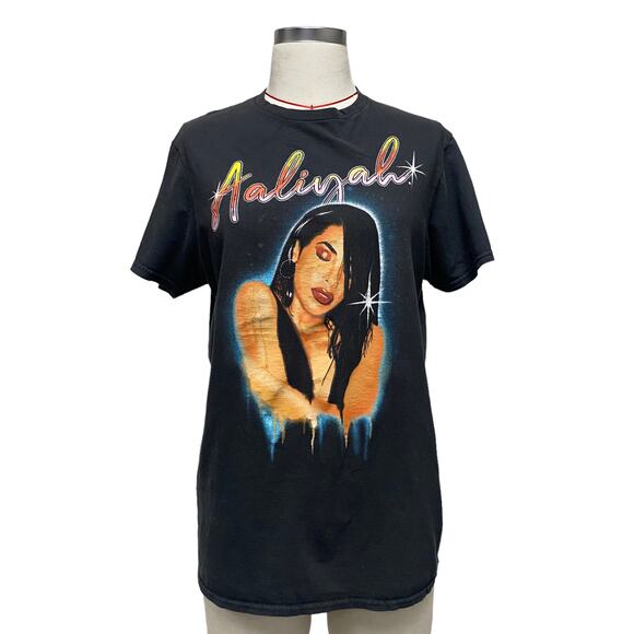 Aaliyah Size M Graphic Short Sleeve T Shirt - Picture 1 of 7